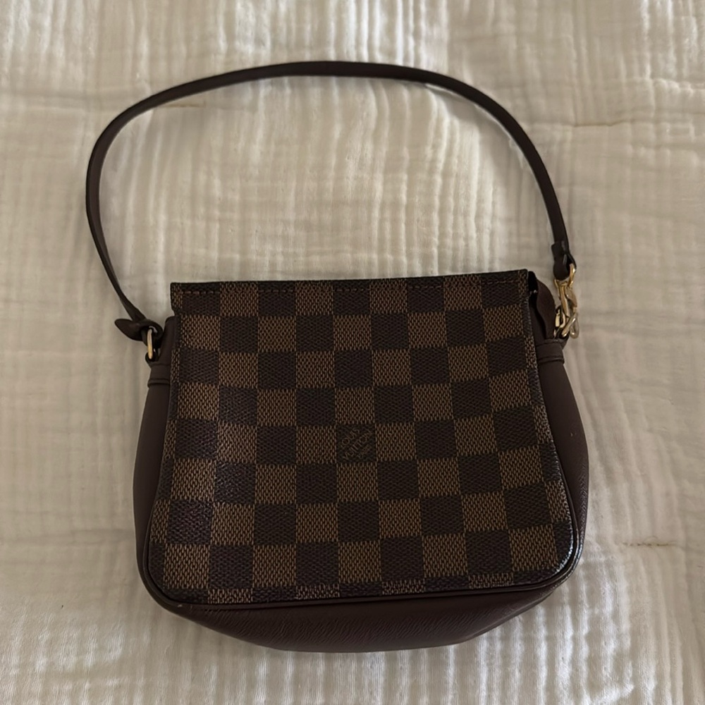 Louis Vuitton Damier Ebene Trousse Make Up Bag Pochette